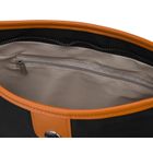 Torebka listonoszka, czarna, skóra ekologiczna, Peterson