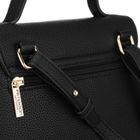 Torebka listonoszka, czarna, skóra ekologiczna, Peterson