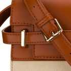 Torebka listonoszka, ecru, skóra ekologiczna, Peterson