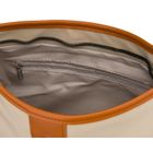 Torebka listonoszka, ecru, skóra ekologiczna, Peterson