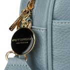 Torebka listonoszka, niebieska, skóra ekologiczna, Peterson