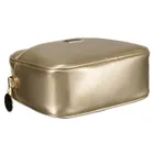 Torebka listonoszka, złota, skóra ekologiczna, Peterson