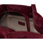 Torebka shopper, bordowa, skóra ekologiczna, Peterson