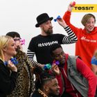 Tossit, rzutki, zestaw startowy, gra zręcznościowa, czerwony i turkusowy, 7 elementów