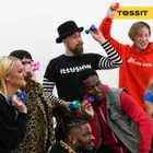 Tossit, rzutki, zestaw startowy, gra zręcznościowa, niebieski i żółty, 7 elementów