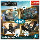 Trefl, Jak wytresować smoka, Smocze dni, puzzle 4w1