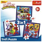 Trefl, Spidey i super-kumple, Pająki i dinozaury, puzzle 3w1