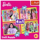 Trefl, Wesoły świat Barbie, puzzle 4w1