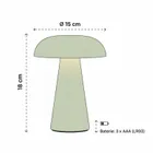 Trends 4 You, Rilo, lampa grzybek, 15-18 cm