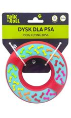 Trik&Roll, dysk dla psa, czerwony, 13,8 cm