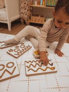 tupti.wood, tabliczki grafomotoryczne, 6 elementów