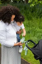 Ubbi, dwukomorowy pojemnik na smoczek, Sage