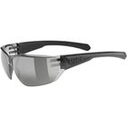 Uvex, Equate, okulary rowerowe, black matt-smoke