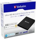 Verbatim, napęd zewnętrzny, Blu-Ray, X6, Ultra HD 4K, USB-C 3.1, 43888