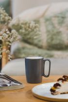 Vialli Design, dwa kubki ceramiczne z uszkiem, 250 ml, Fuori szare