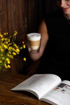 Vialli Design, Livio Duo, komplet 2 szklanek z uchem z podwójną ścianką, 250 ml