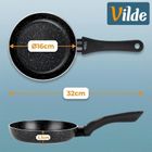 Vilde, Black Line, patelnia granitowa, 16 cm