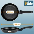 Vilde, Black Line, patelnia granitowa, 20 cm