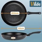 Vilde, Black Line, patelnia granitowa, 32 cm