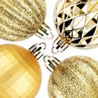 Vilde, bombki choinkowe, nietłukące, złote, 5 cm, 24 szt.