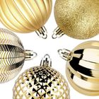 Vilde, bombki choinkowe, nietłukące, złote, 6 cm, 25 szt.