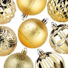 Vilde, bombki choinkowe, nietłukące, złote, 6 cm, 50 szt.