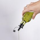 Vilde, butelka na oliwę i ocet, szklana ze stojakiem, 190 ml, 3 elementy