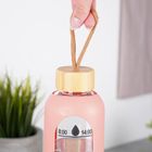 Vilde, butelka na wodę, szklana z silikonowym pokrowcem, łososiowa, 1l