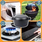 Vilde, Cast Line, garnek z pokrywką, żeliwny, 2w1, 4,5l, 1,6 l