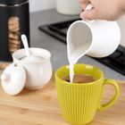 Vilde, cukierniczka i mlecznik, porcelanowe, białe, 3 elementów