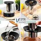 Vilde, dzbanek z zaparzaczem do herbaty, szklany, żaroodporny z podgrzewaczem, 1,5l