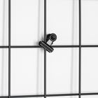 Vilde, kratka na zdjęcia metalowa, czarna, 58-72 cm