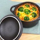 Vilde, miseczka do zapiekania, porcelanowa z pokrywką, 300 ml