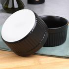 Vilde, miseczki do zapiekania, porcelanowe, czarne, 260 ml, 2 szt.