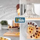 Vilde, patera na tort, szklana na nóżce, 25 cm