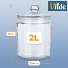 Vilde, pojemnik szklany z pokrywką i uszczelką, 2 l