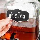 Vilde, słój do napojów z kranikiem i stojakiem, czarny, 2-4l, 3 elementy