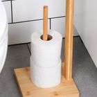 Vilde, stojak na papier toaletowy, drewniany, 70 cm