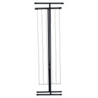 Vilde, suszarka na pranie metalowa, składana, czarna, 91-84 cm