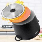 Vilde, Terruna Aroma, garnek ze szklaną pokrywką, granitowy, 24 cm, 6,7l