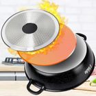 Vilde, Terruna Aroma, patelnia granitowa, ze szklaną pokrywką, głęboka, 28 cm, 3,3l