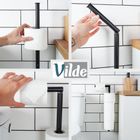 Vilde, uchwyt na papier toaletowy stalowy, czarny, 46,5 cm