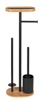 Wenko, Rivalta, stojak na papier toaletowy i szczotkę wc z półką na telefon, 4w1