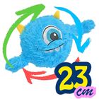 Xqmax, piłka pluszowa emoji z rączkami, niebieska, 23 cm