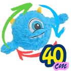 Xqmax, piłka pluszowa emoji z rączkami, niebieska, 40 cm