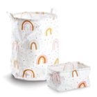 Zeller, płócienny koszyk, 28-21-16 cm