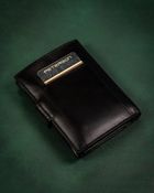 Zestaw prezentowy: Portfel, Brelok, czarny, skórzany, Peterson