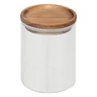 5five Simply Smart, Harmony, słoiki na przyprawy na drewnianej półce, 9 szt., 180 ml