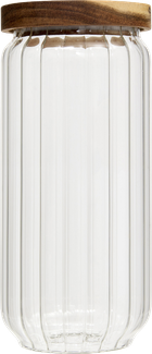 5five Simply Smart, Harmony, szklany pojemnik na żywność z drewnianą pokrywką