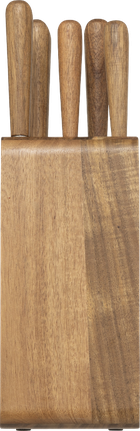 5five Simply Smart, Harmony, zestaw noży z drewnianym stojakiem, 6 elementów